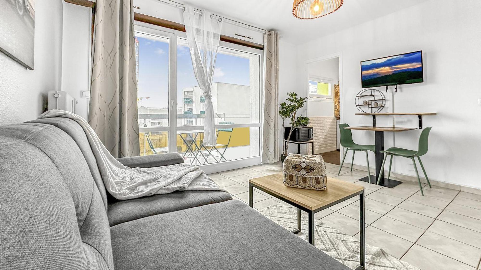 Homey Mosa - Au Pied Du Tram - Proche Centre - Balcon Prive - Wifi Et Netflix Apartment Annemasse