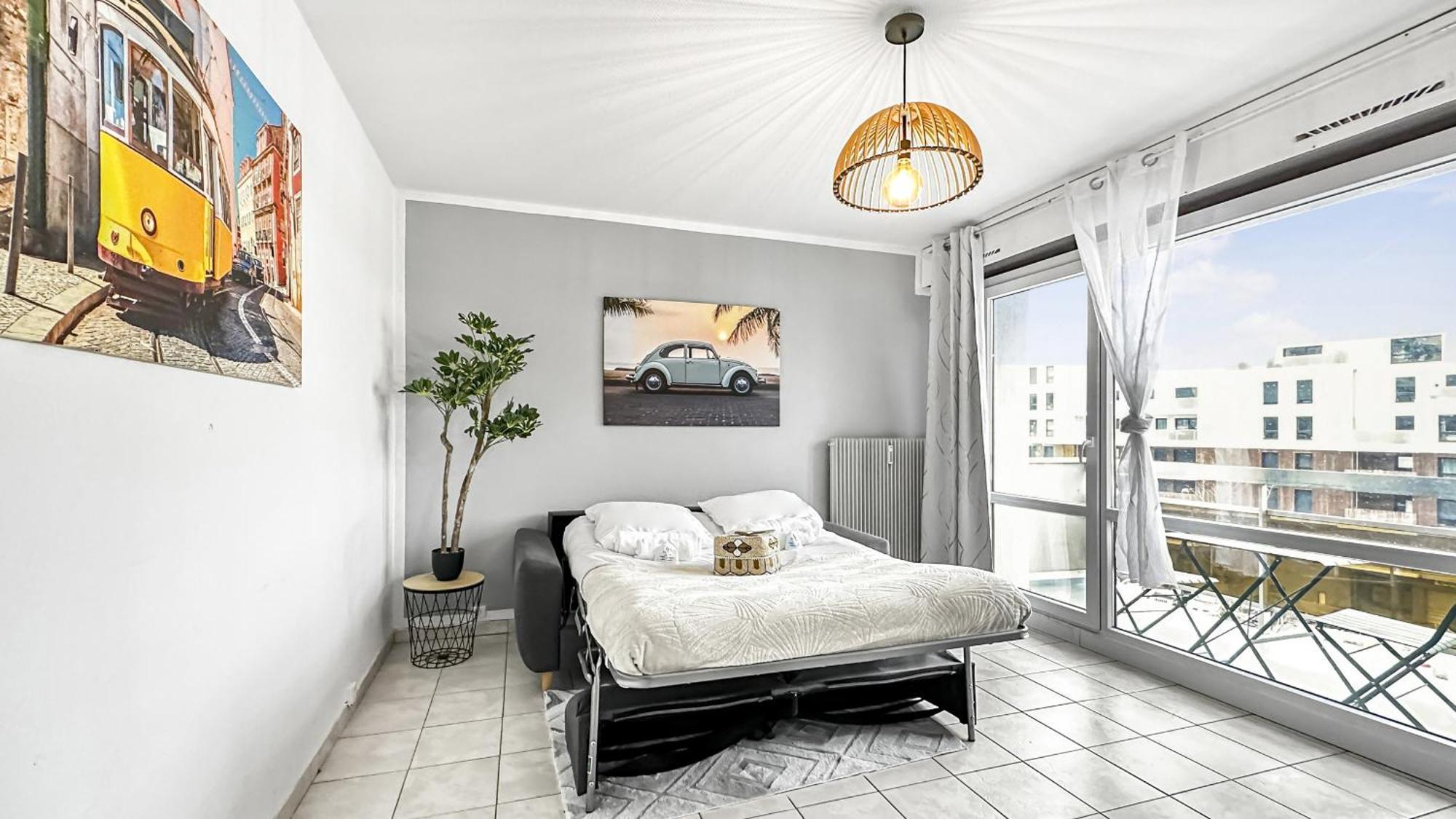 Homey Mosa - Au Pied Du Tram - Proche Centre - Balcon Prive - Wifi Et Netflix Apartment Annemasse